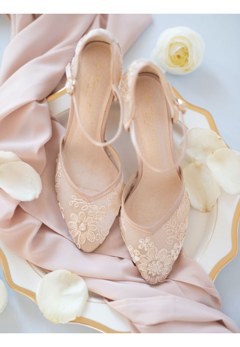Marisol Nude Zapatos de Novia