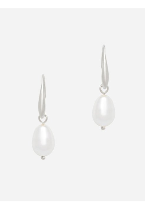 Abrazi Julie Perla Pendientes Plata