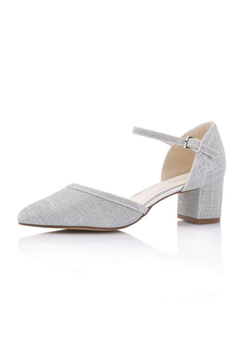 Rainbow Club Paisly Plata Metálico Zapatos de Novia ()