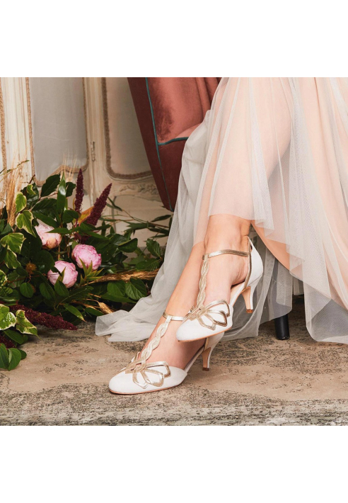 Rachel Simpson Zapatos de novia Rosita Ivory