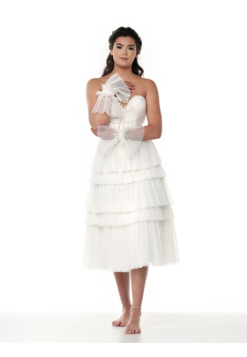 Poirier S320-150 Ivory- Falda Marfil ()