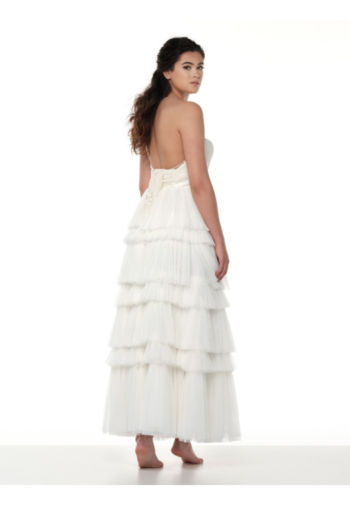 Poirier S321-150 Ivory- Falda Marfil