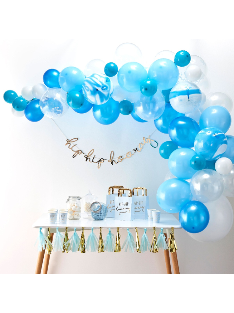 Ginger Ray BA-308 Ballon Arch -Arco de Globos Azules main product photo