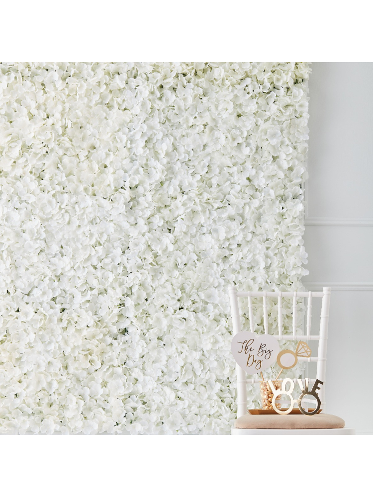 Ginger Ray GO-140 Flores de boda doradas de pared Blanco main product photo