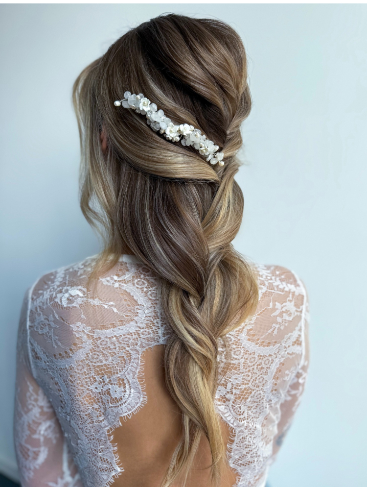 Sally Jane Bridal Peine para el Cabello Celeste Plateado main product photo