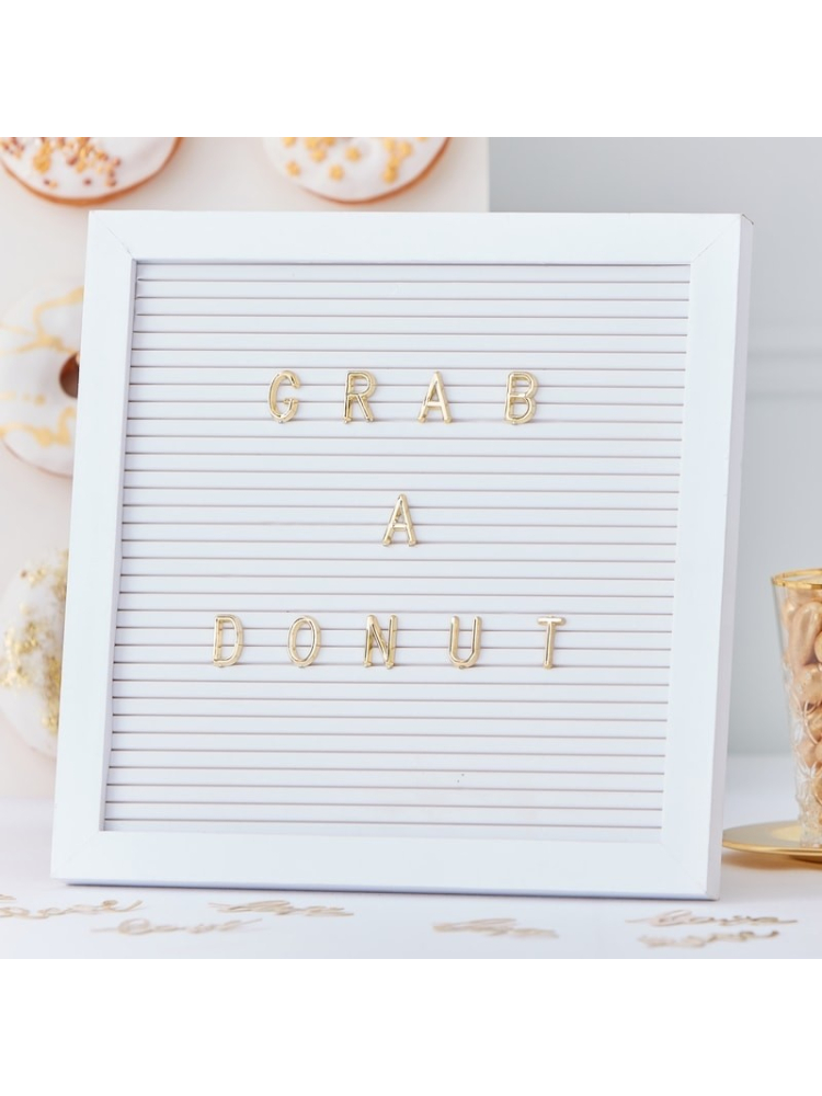 Ginger Ray GO-126 Gold Wedding Tablero de Letras Oro main product photo
