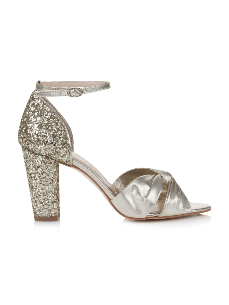 Rachel Simpson Zapatos de novia Candyfloss Gold main product photo