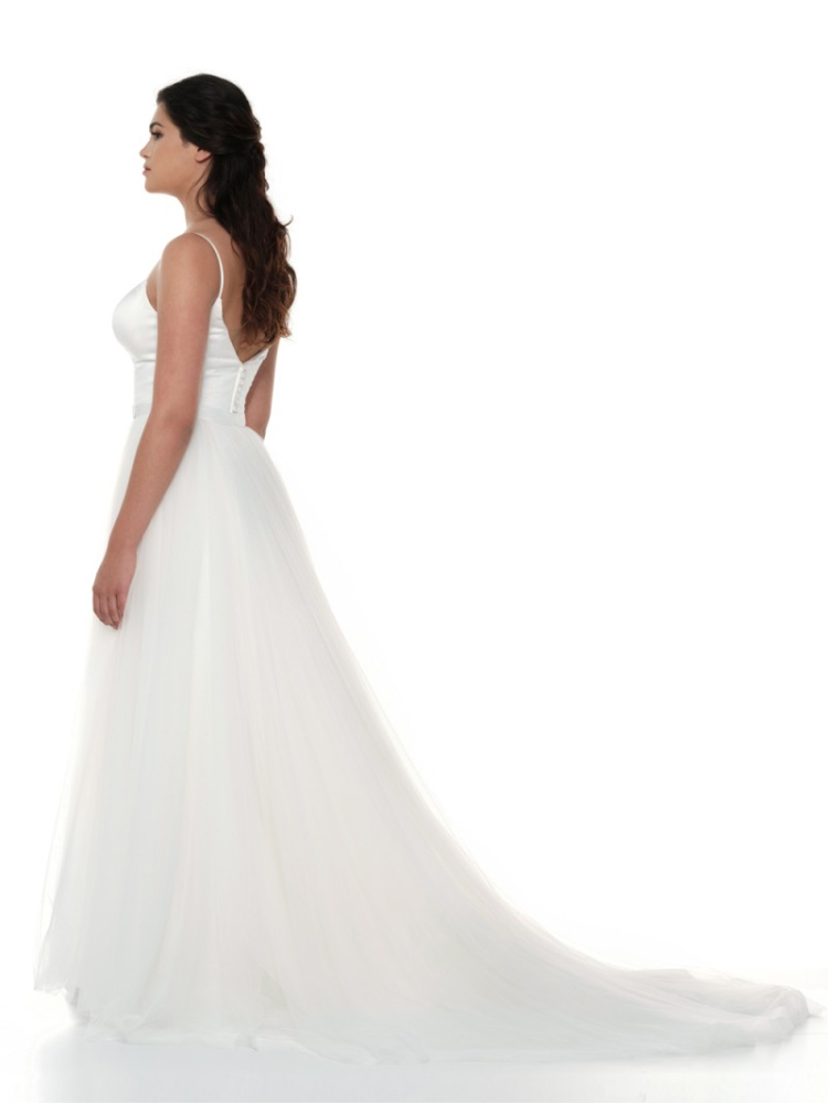 Poirier S324-250 Ivory-Falda Marfil main product photo