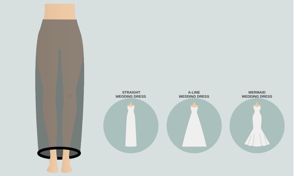 Enagua con un aro para vestido de novia